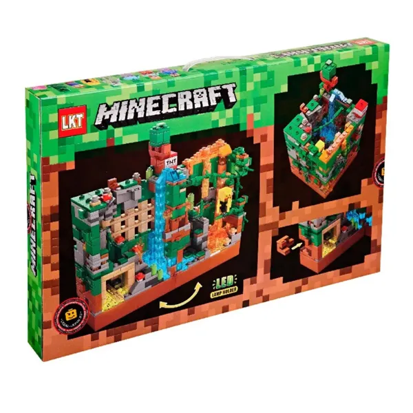 Конструктор LKT Minecraft 123-223 Битва в джунглях 803 дет 10+